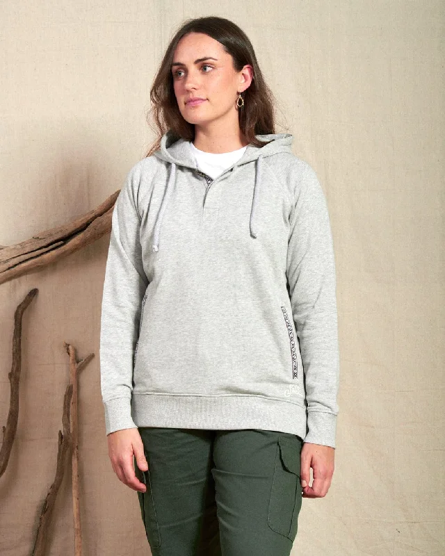 Comfortable Mind Cliffden - Womens Pop Hoodie - Grey