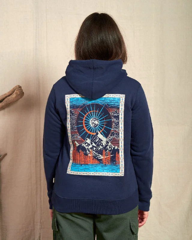 Sports Trend Aztec Mountain - Womens Zip Hoodie - Blue