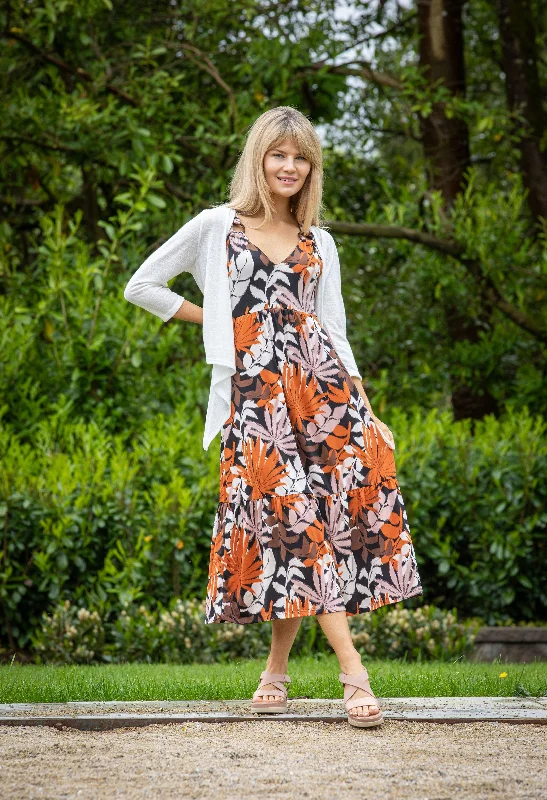 Fashion Must-have Palm Print Dress