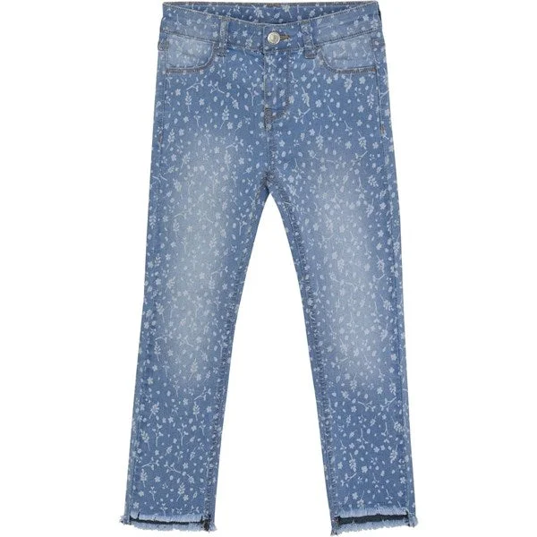 Refreshing Design Minymo China Blue Pants AOP Denim