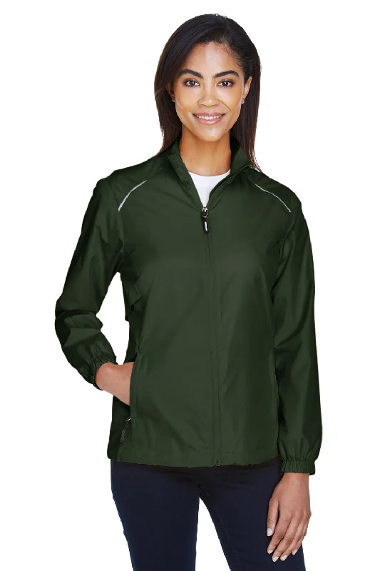 Leisure Sports Core 365 Womens Motivate Water Resistant Full Zip Jacket - Forest Green