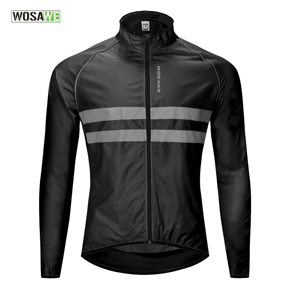 High-end Wear Men's Cycling Jacket High Visibility MultiFunction Jersey Road MTB Bike Bicycle Windbreaker Windproof Quick Dry Jacket