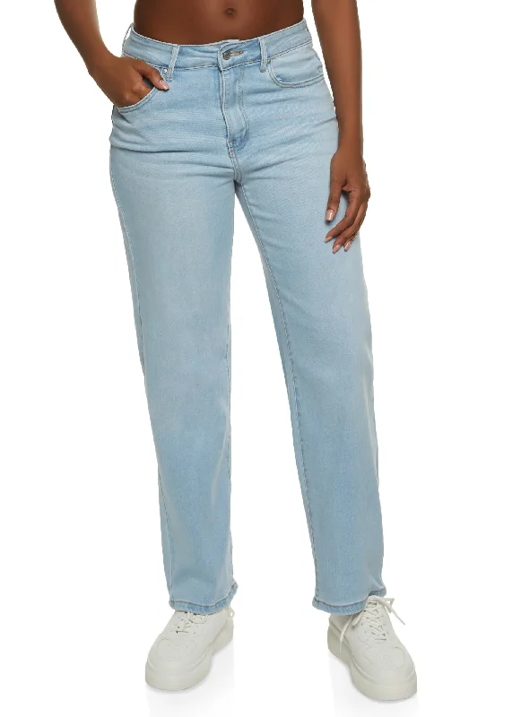 Comfortable Mind WAX Straight Leg Jeans