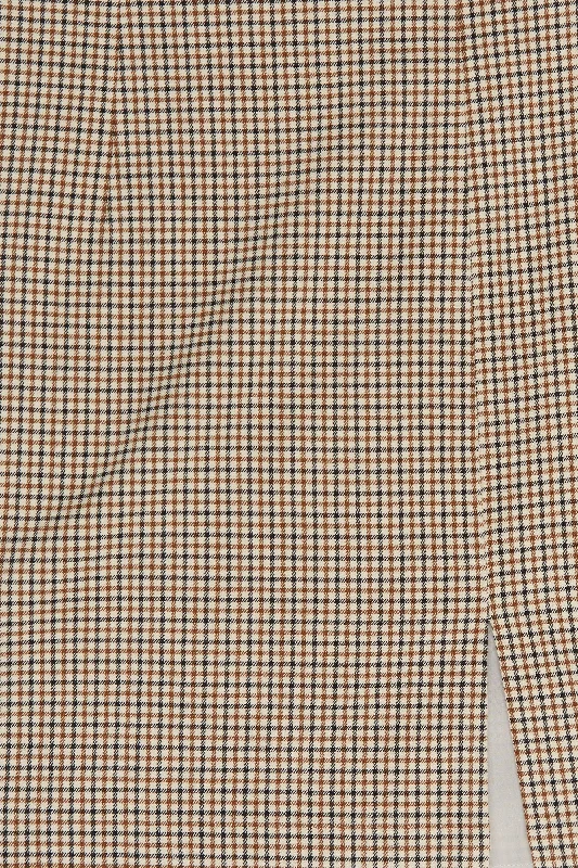 Oatmeal Brown Plaid