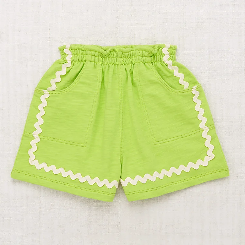 Fashion Innovation Jumbo Rickrack Camp Short in Peridot by Misha & Puff - Last Ones In Stock - 6-10 Years