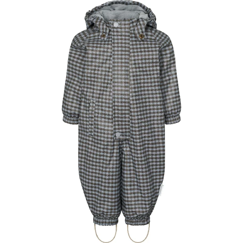 Fashion Must-have MarMar Rainwear Fleece Espresso Check Orion Suit