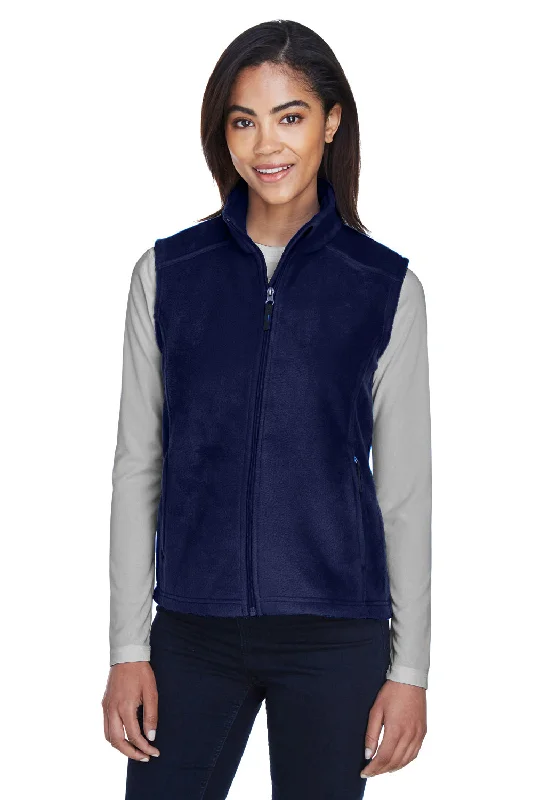 Quality Tailoring Core 365 Womens Journey Pill Resistant Fleece Full Zip Vest - Classic Navy Blue