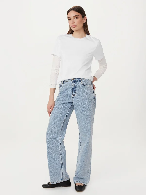 Fresh And Elegant The Courtney Loose Jean in Washed Blue