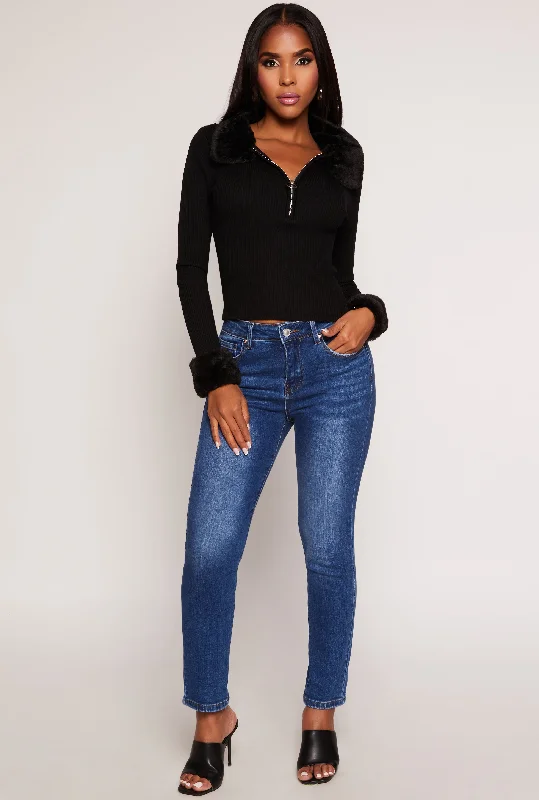 Summer Selection WAX Whiskered Straight Leg Jeans