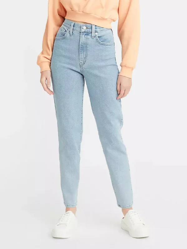 Comfortable Wear High Waisted Mom Jeans