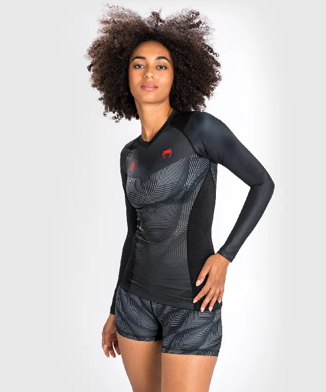 Casual Choice Venum Phantom Rashguard Long Sleeves - For Women - Black/Red