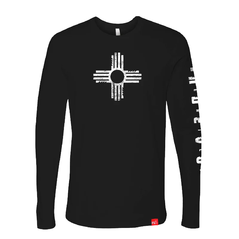 Elegant Outline Zia New Mexico T-Shirt Long Sleeve