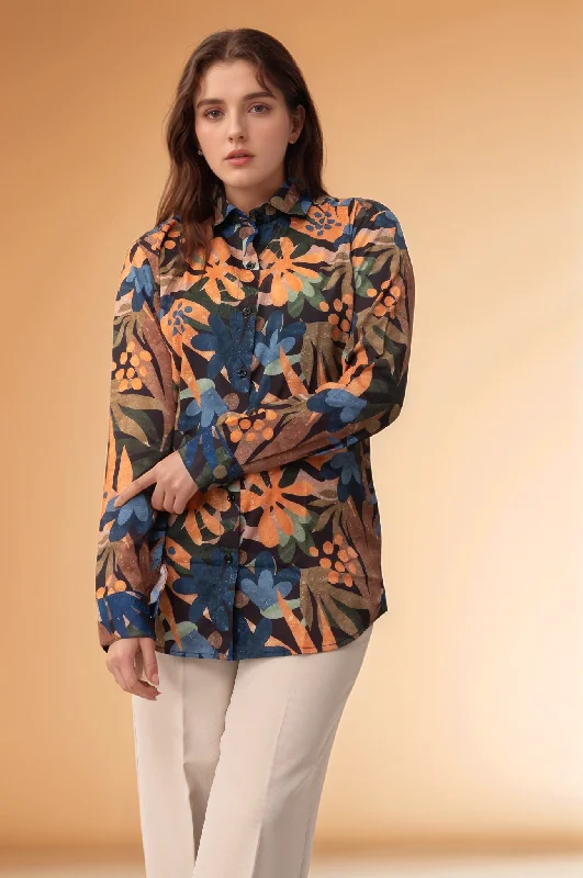 Fashion And Simplicity Wildflower Wonder Printed Shirt