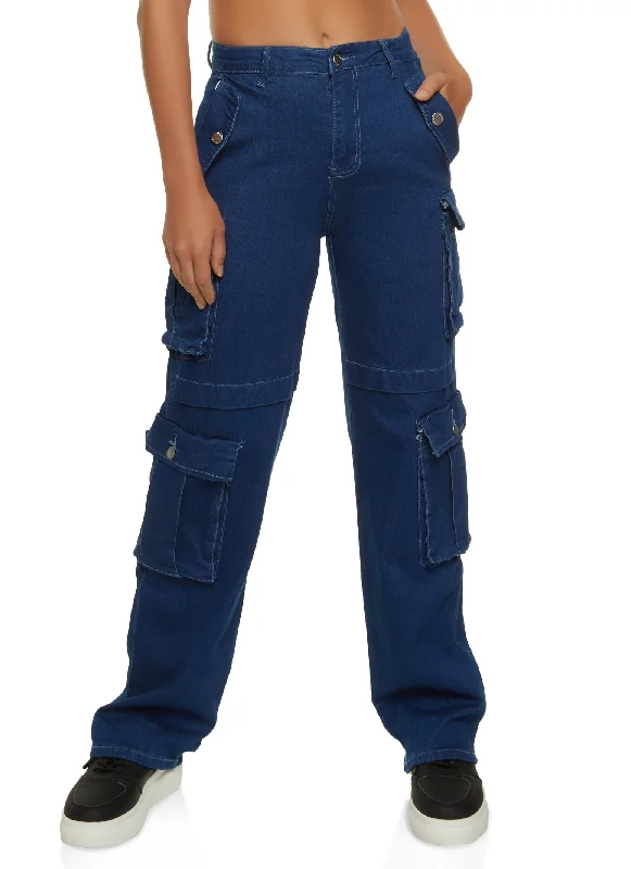 Goddess Outfit Wide Leg Cargo Jeans