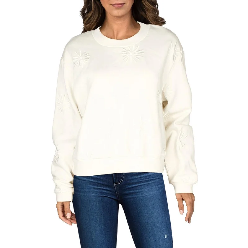 Goddess Style Womens Crewneck Embroidered Pullover Sweater