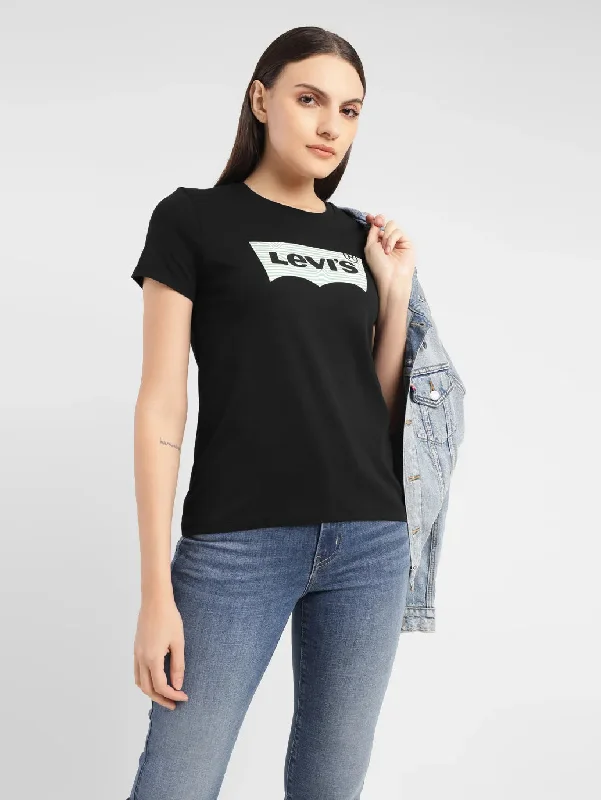 Body Design Women's Brand Logo Crew Neck T-shirt