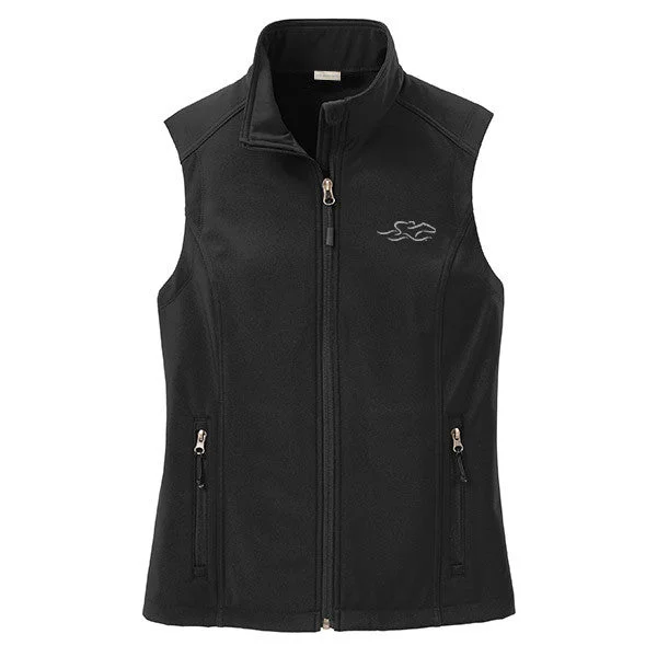 End Of The Year Womens Versatile Soft Shell Vest - Black