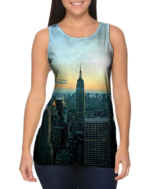 Fashion Concept Empire State New York Sunset