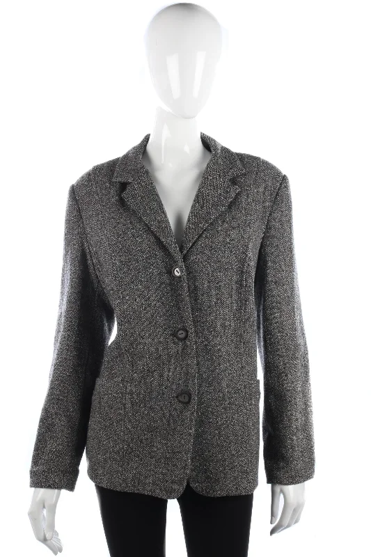 Fashionable Inner Wear Finnk Arelia lovely grey wool mix jacket size 16