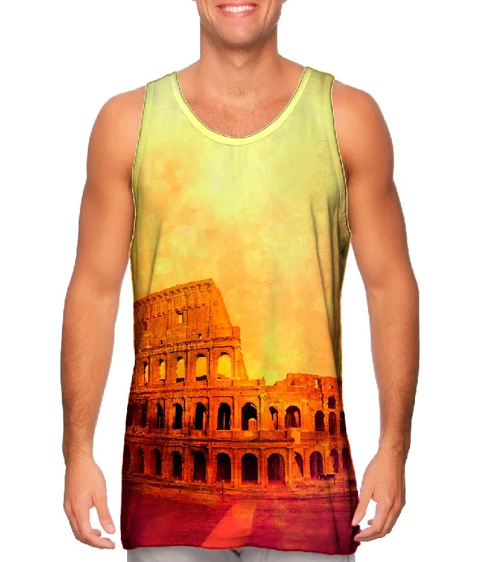 Stylish Comfort Fashion Golden Colosseum Rome Italy