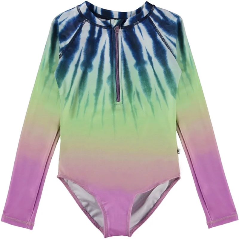 High-end Design Molo Faded Tie Dye Necky Swimsuit