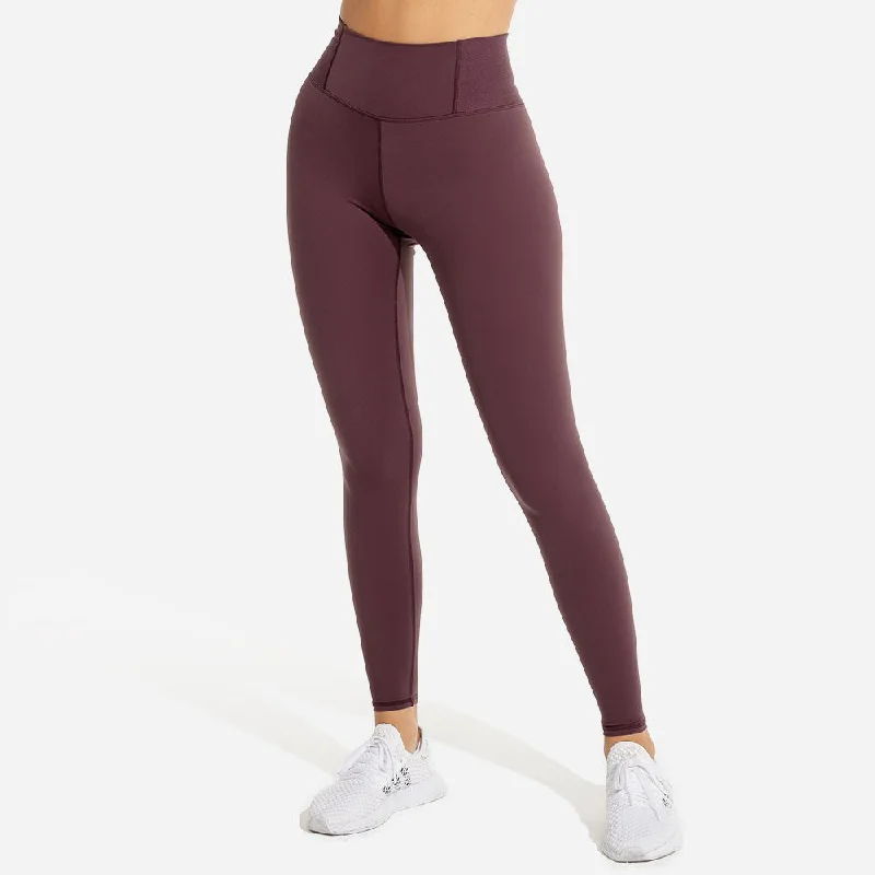 Retro Design Limitless Plush Leggings - Mulberry