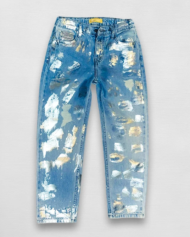 Body Design Metallic Jeans