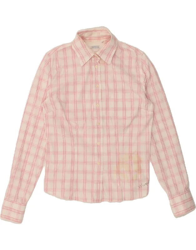 Comfortable Mind MURPHY & NYE Womens Shirt UK 12 Medium Pink Check Cotton