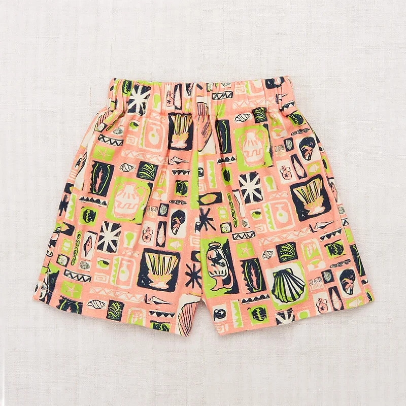 Relaxed Style Cabana Short in Flamingo Collection by Misha & Puff