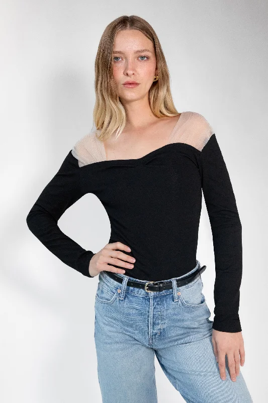 Sports And Leisure SHEER SHOULDER TOP