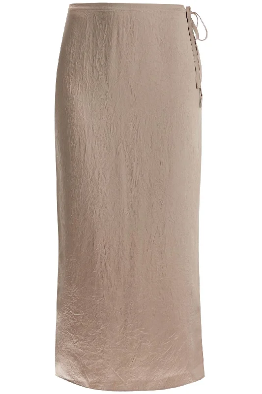 Editorial Design Filippa K Women's "Ruffled Satin Midi Skirt With