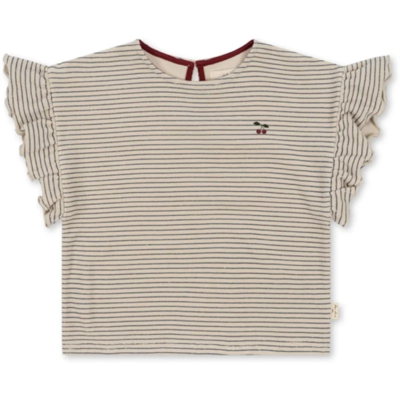 Practical Style Konges Sløjd Stripe Bluie Itty Frill T-shirt