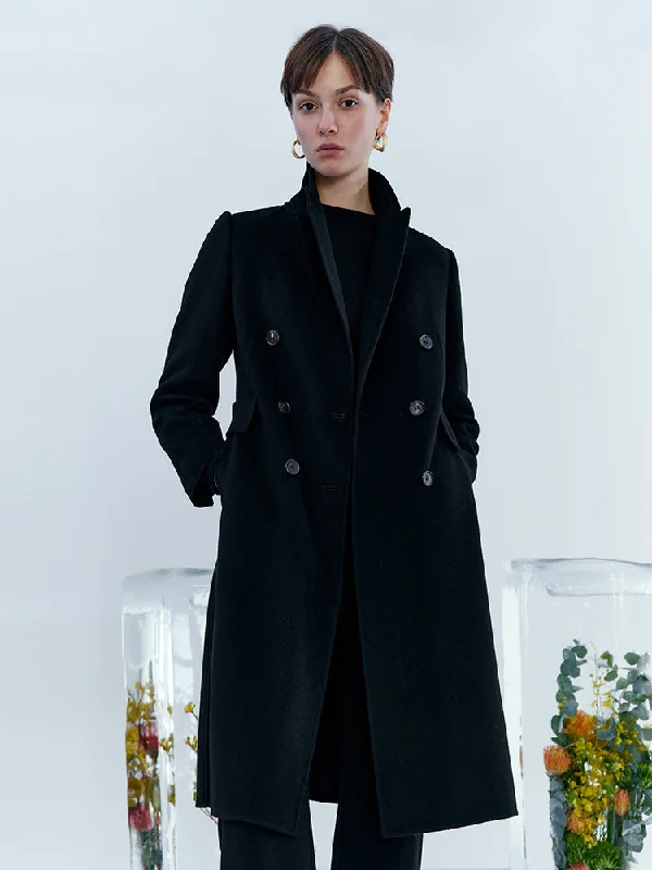 New Design Pure Cashmere Double-Faced Women Coat