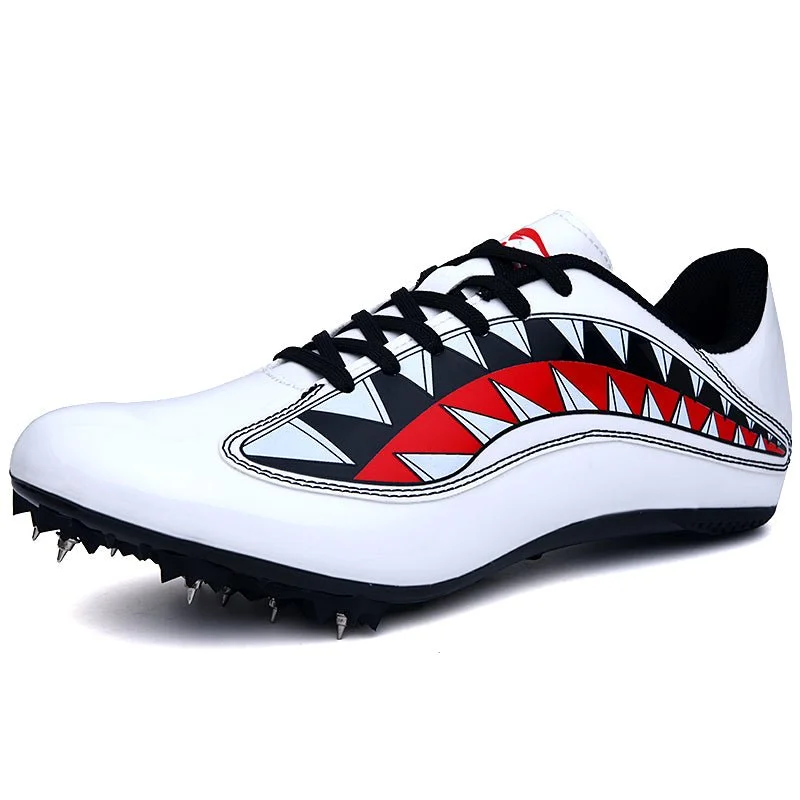 Fashion Expert Men Track Field Shoes Women Spikes Sneakers Athlete Running Training Shoes Lightweight Match Spike Sport Shoes Zapatos Size 45