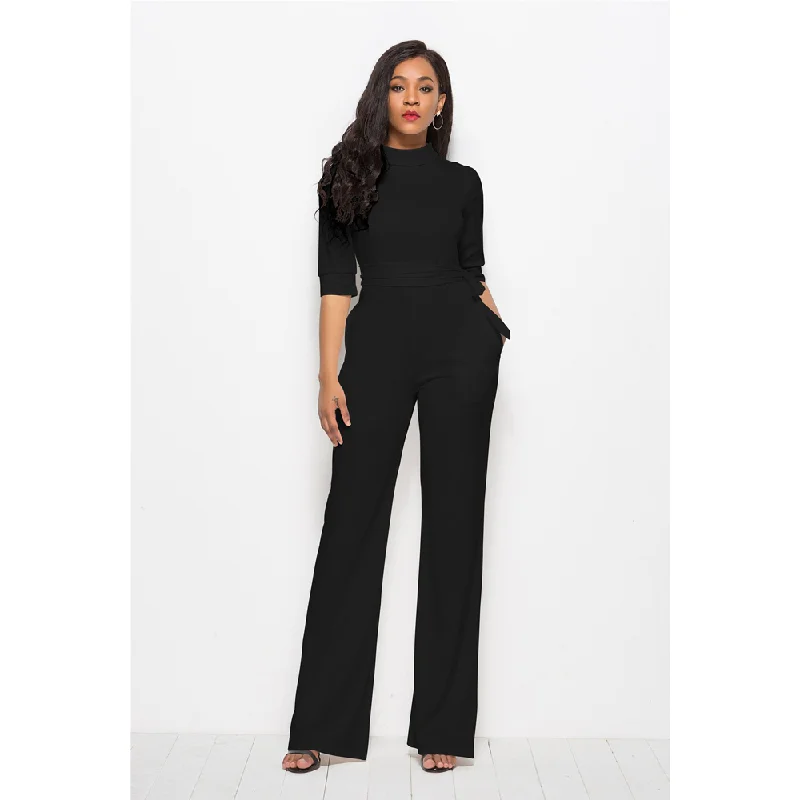 Retro Design Sexy Fashion Women Fall Jumpsuits