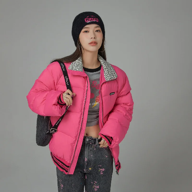 Casual Choice Pink Sunshine Padded Jacket