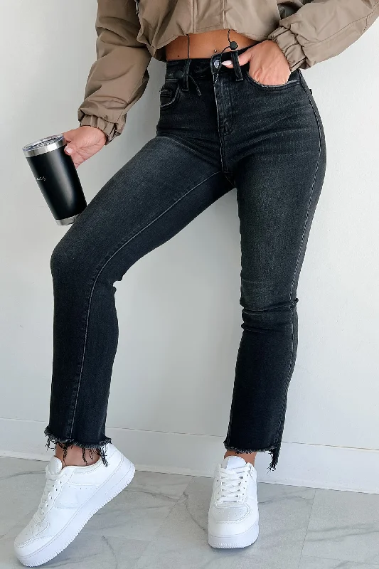 Preview New Products Asheboro High Rise Crop Flare Vervet Jeans (Washed Black)