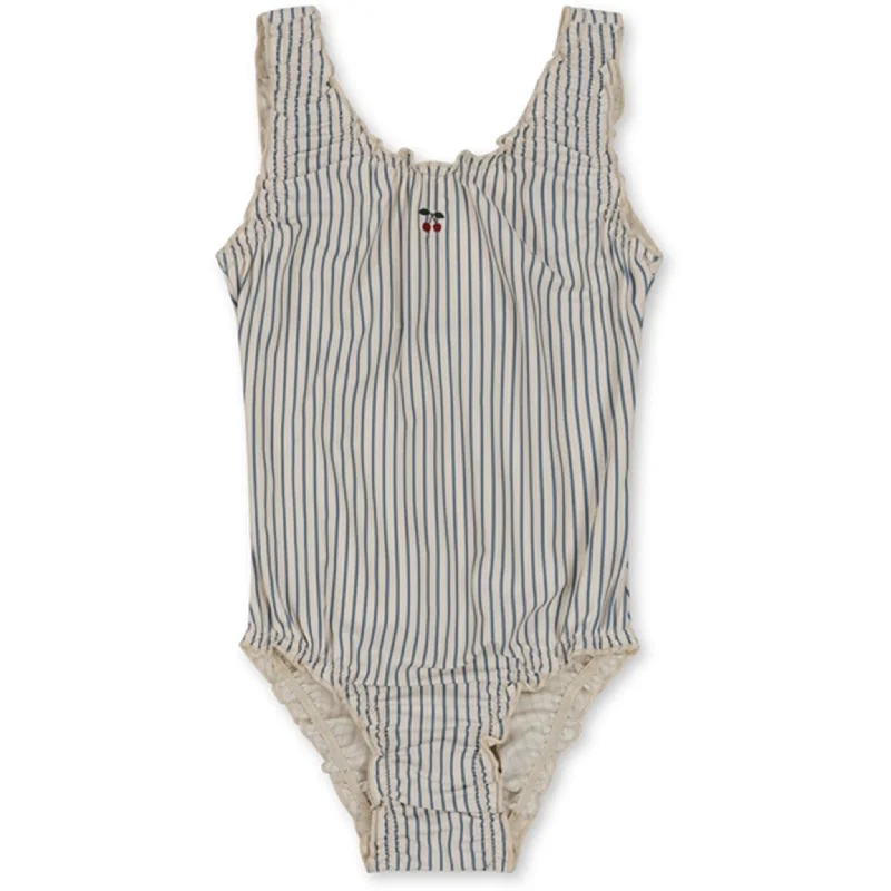 High-end Sense Konges Sløjd Collette Swimsuit Blue Stripe