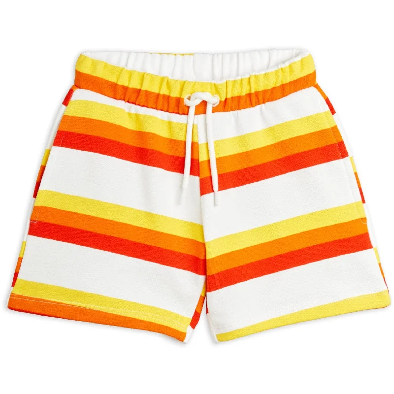 Printed Patterns Mini Rodini Multi Stripe AOP Sweatshorts