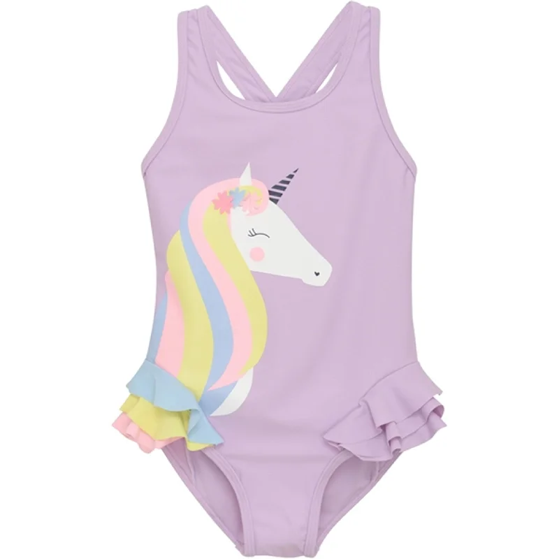 Exquisite Details Color Kids Swimsuit Lavender Mist