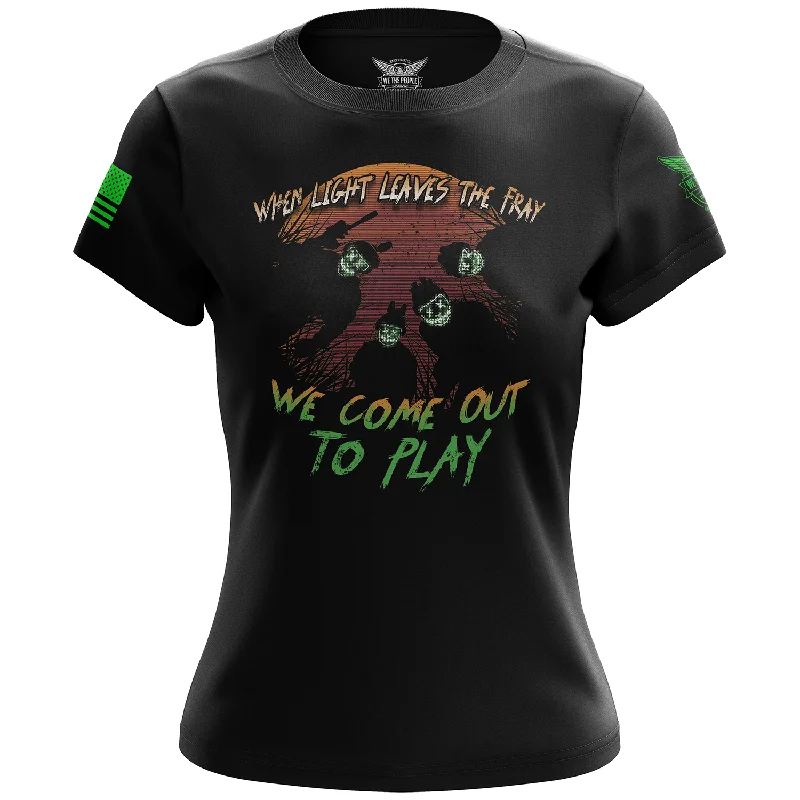 Exclusive Customization Come Out To Play Women's Short Sleeve Shirt