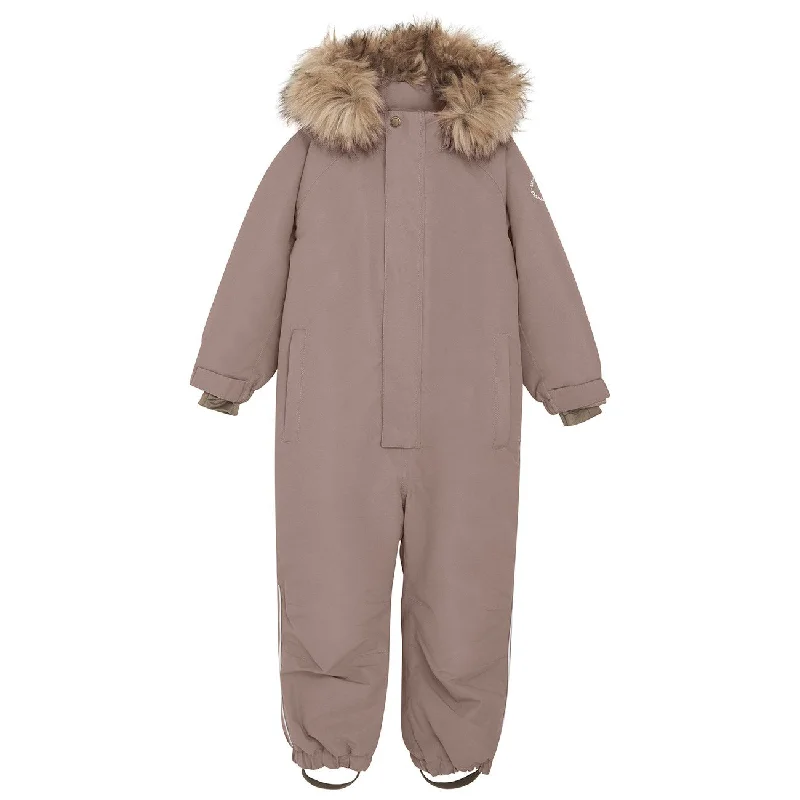 Summer Selection En Fant Pine Bark Snowsuit m. Fake fur