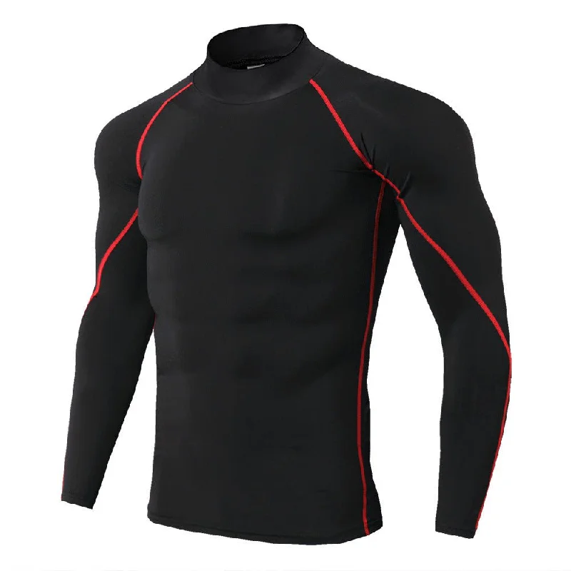 TC56 high collar black - red line