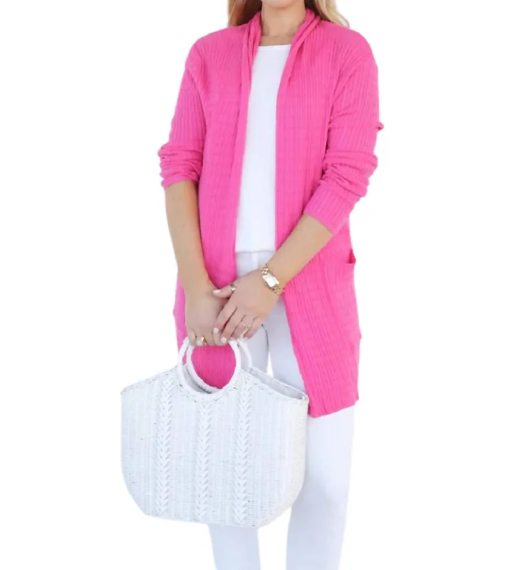 Energy Plan The Kyra Cardigan In Pink