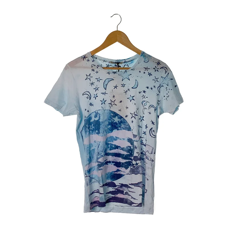 Urban Style SIMEON FARRAR/T-Shirt/Blue/Cotton/All Over Print/