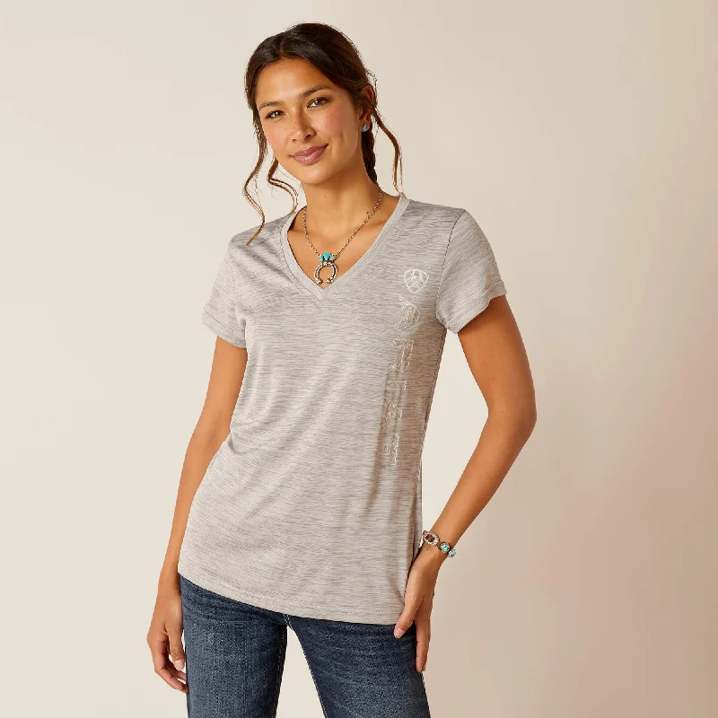 Minimal Classic Women's Ariat Laguna Logo Baselayer T-Shirt #10049023