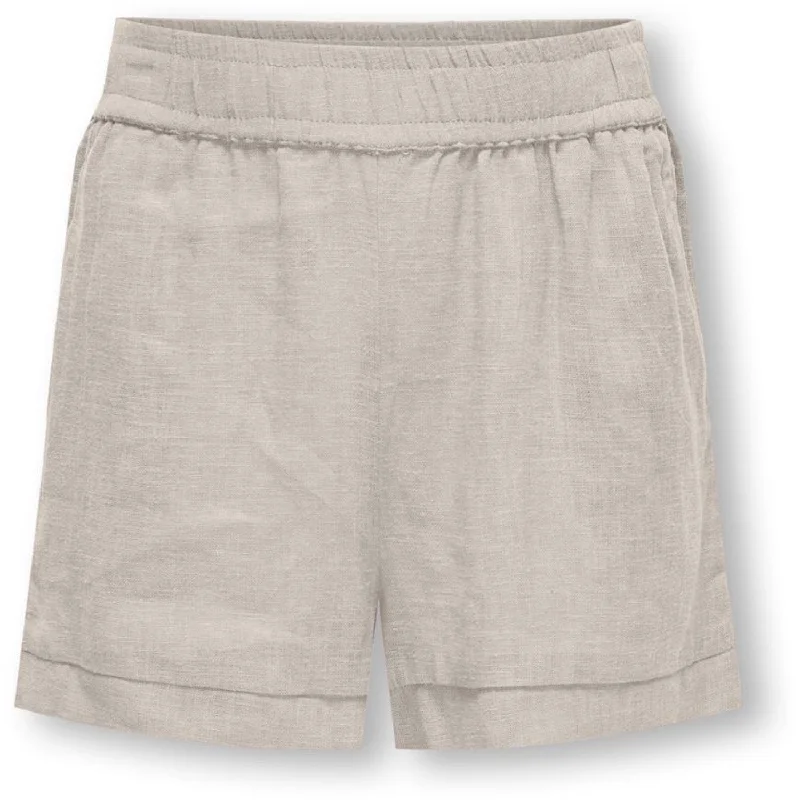 Dressing Tips kids ONLY Pumice Stone Tokyo Linen Blend Shorts