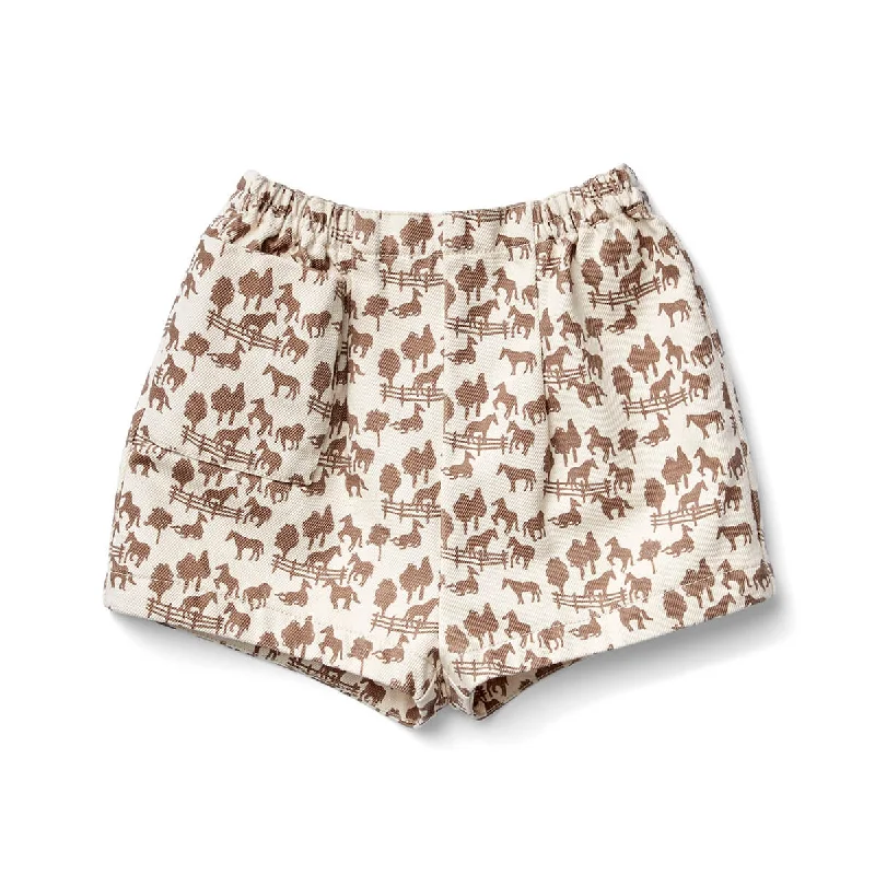 Floral Prints Trude Short in Horse Toile Print by Soor Ploom