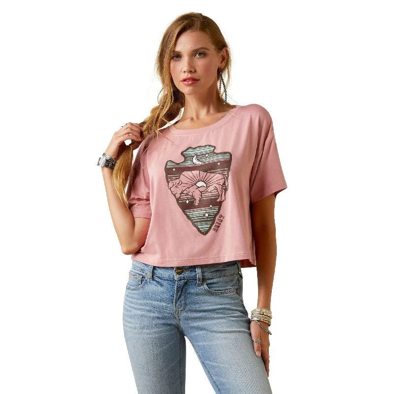 Floral Prints Women's Ariat Buffalo Rising T-Shirt #10044930