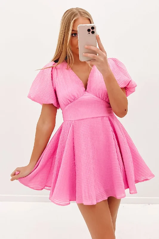 High-end Customization Amanda Mini Dress Pink